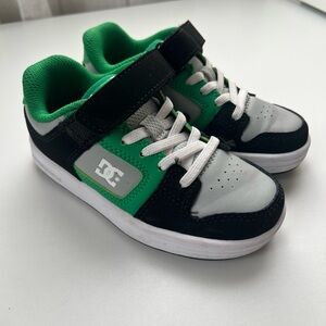 DC Kids' Sneakers in Green, Black, and White